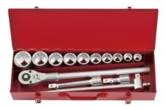 Juego De Dados []3/4'' Poligonal 22-50mm 14 Piezas (6141)