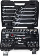 Juego De Dados Y Llaves Poligonales 82 Piezas (4821-9)