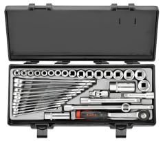 Juego De Dados 3/8'' Y Llaves 36 Pzas. (3361)