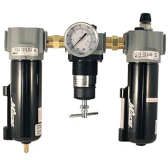 FILTRO, REGULADOR Y LUBRICADOR DE 1/2''. 2 - 125 PSI.  250 PCM (1102)