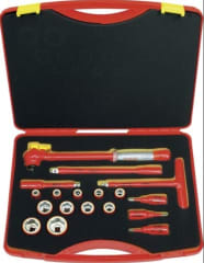 JUEGO DE DADOS [] 1/2'' 1000V. 18 PZS. (252003)
