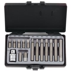 Juego Puntas Allen []1/2'' 15 Pzas. 4 A 12 Mm (4155)