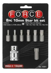 Juego De Puntas Torx T20 - T55 con dado Toma (4081)