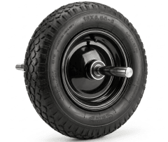 RUEDA INFLABLE PARA CARRETILLA CON EJE 350X80 MM
