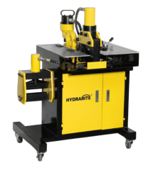 MAQUINA ELECTROHIDRAULICA PROCESADORA DE BARRAS 3 EN 1 HHM-200H, HIDRARITE