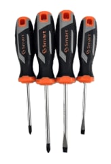 JUEGO DESTORNILLADORES 2PH/2PL  4 PZS. MANGO ERGONOMICO (6102201)