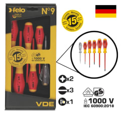 Juego Destornillador Aislado Vde 6 Pza 1000v (19798)