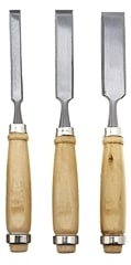 JUEGO FORMONES 3 PZS. DE 1/2''-3/4''-1'' MANGO MADERA (6103550)