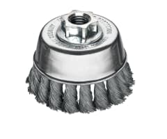 GRATA COPA CONICA DE 3'' ACERO TRENZADO M14 DE 0.35 MM. (483.117)
