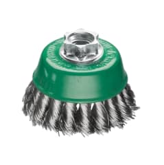 GRATA COPA CONICA DE 3'' AC. TRENZADO M14 DE 0.50 MM..  INOXIDABLE (483.817)