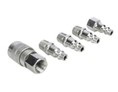 Kit De Acoples Rápidos Para Compresor 1/4'' (5 Piezas)