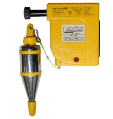 PLOMADA CROMADA EN CAJA ABS COLOR AMARILLO (LD-QC4H01)