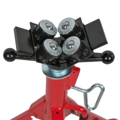 SOPORTE PARA TUBOS PLEGABLE CON DOBLE RODILLO  HASTA 12