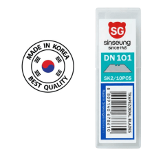 REPUESTO PARA CUCHILLO CUTTER CARTONERO DN101 , PACK X 10 UNIDADES , SINSEUNG KOREA