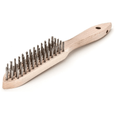 ESCOBILLA ALAMBRE ACERO 4 HILERAS CON MANGO (100.041)