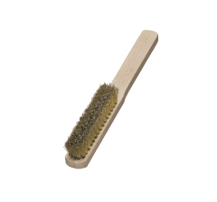ESCOBILLA LATON ONDULADO BRONCE C/MANGO 4 HILERAS (126.411)