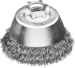 GRATA COPA CONICA DE 3'' ACERO ONDULADO M14 (423.167)