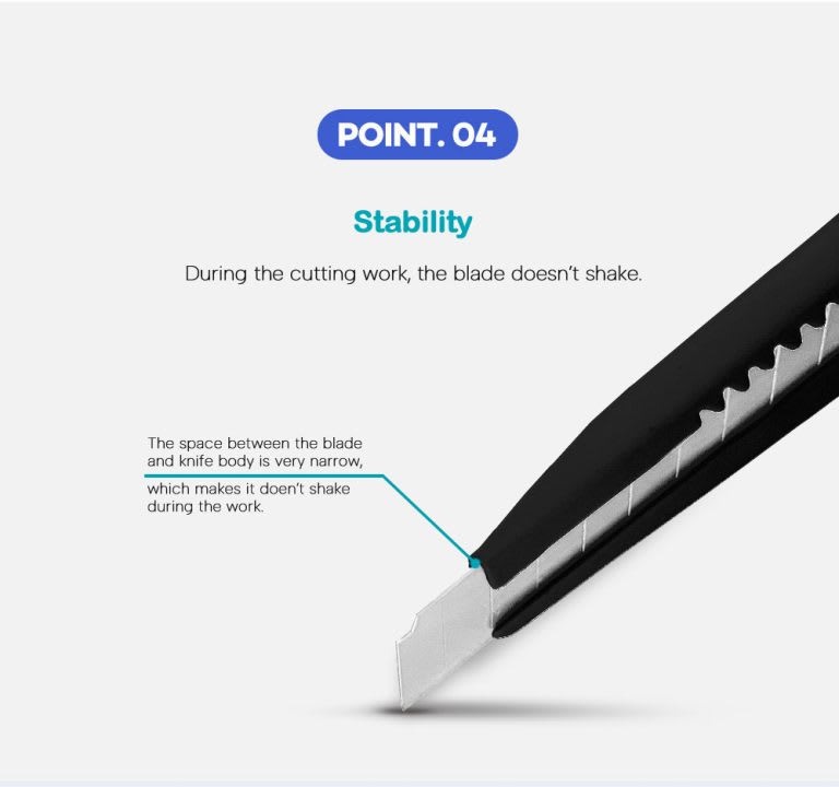 CUCHILLO CORTANTE CUTTER DE PRECISION  HOJA DE 9MM, S501, SINSEUNG KOREA7