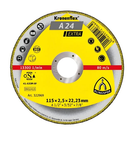 DISCO DE CORTE 4.5''x 2.5 MM #A 24 EXTRA (322969)1