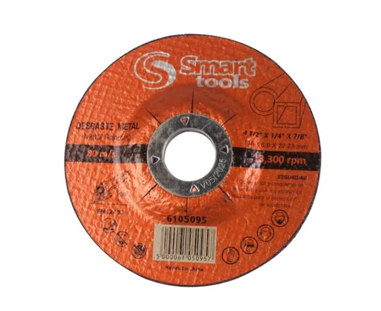 DISCO DE DESBASTE ACERO/AC.INOX. 4.5'' 6.3 MM #A-24 EXTRA1