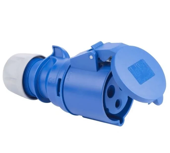 ENCHUFE HEMBRA VOLANTE INDUSTRIAL 2P + T, 16 Aª, 220V. (0606977)1