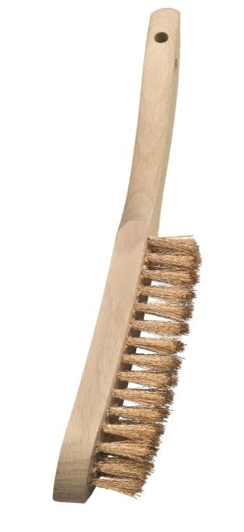 ESCOBILLA LATON ONDULADO BRONCE C/MANGO 3 HILERAS (126.311)2