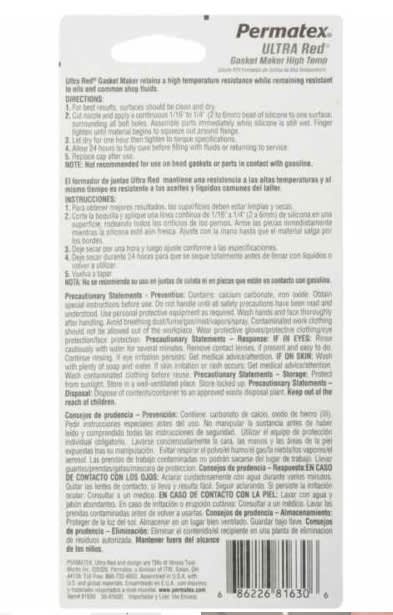 Silicona (pomo) Rojo Rtv 26br 85gr (81160)2