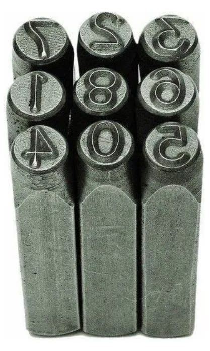 Juego De Números De Golpe 10 Mm.1