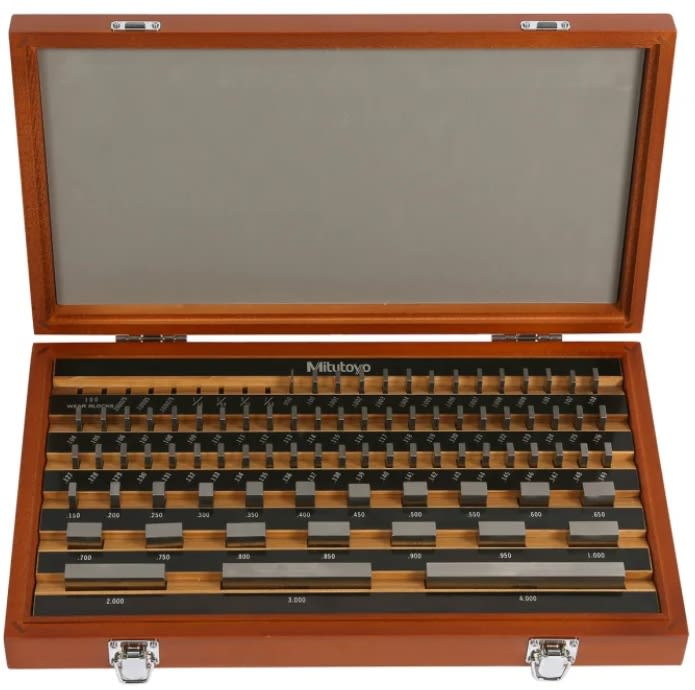 JUEGO BLOQUES DE PATRON INDICADORES, METRICO, CERTIFICADO INTERNO, ISO (516-962-10)1