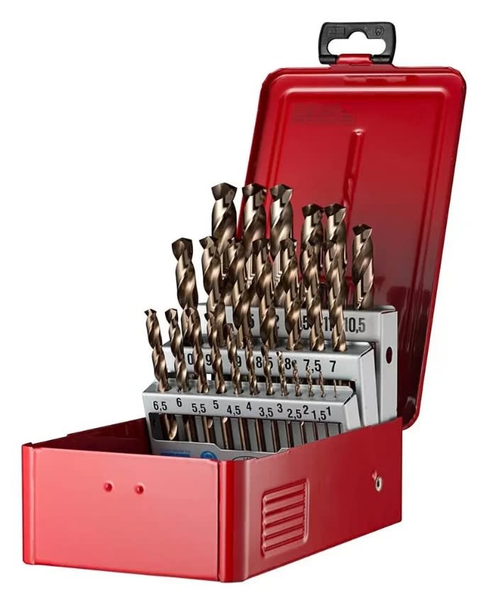 Juego de Brocas A/cobalto 8%, 19 Pzs. (1-10 Mm)1