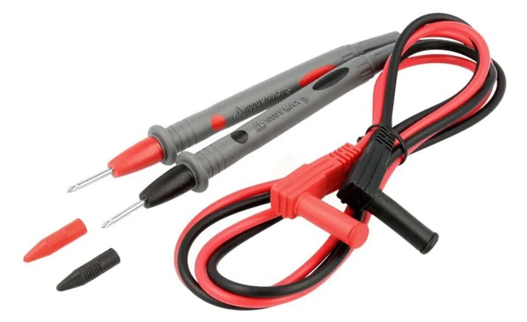 JUEGO CABLES P/MULTITESTER C/PUNTAS PARA PINCHAR (BB6)1