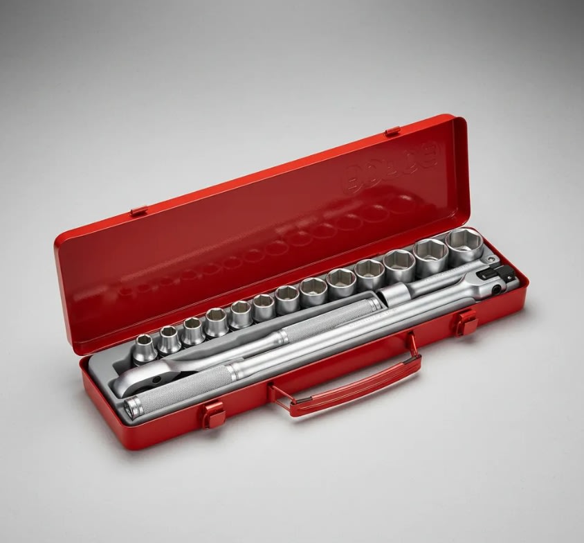 Juego De Dados []1/2'' 10-27mm 16 Piezas Hexagonales (4161)2