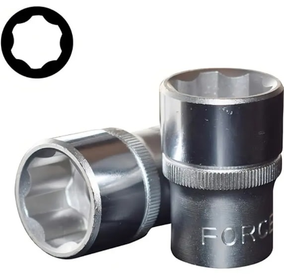 Juego Dados Hexagonales C/redondo []1/2'' 10-32mm (4246)2