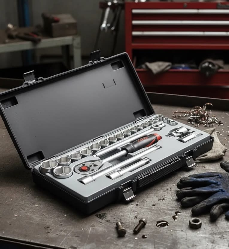 Juego Dados Hexagonales C/redondo []1/2'' 10-32mm (4246)3