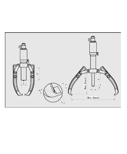 Extractor Hidraulico 10 Toneladas  50-250 Mm (hhl-10)4
