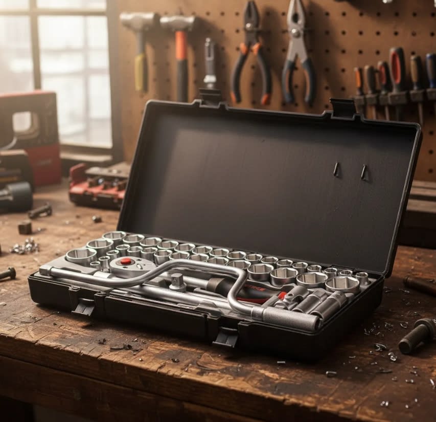 Juego De Dados Poligonal []1/2'' Mm/puLG 41 Pzas (4412)3