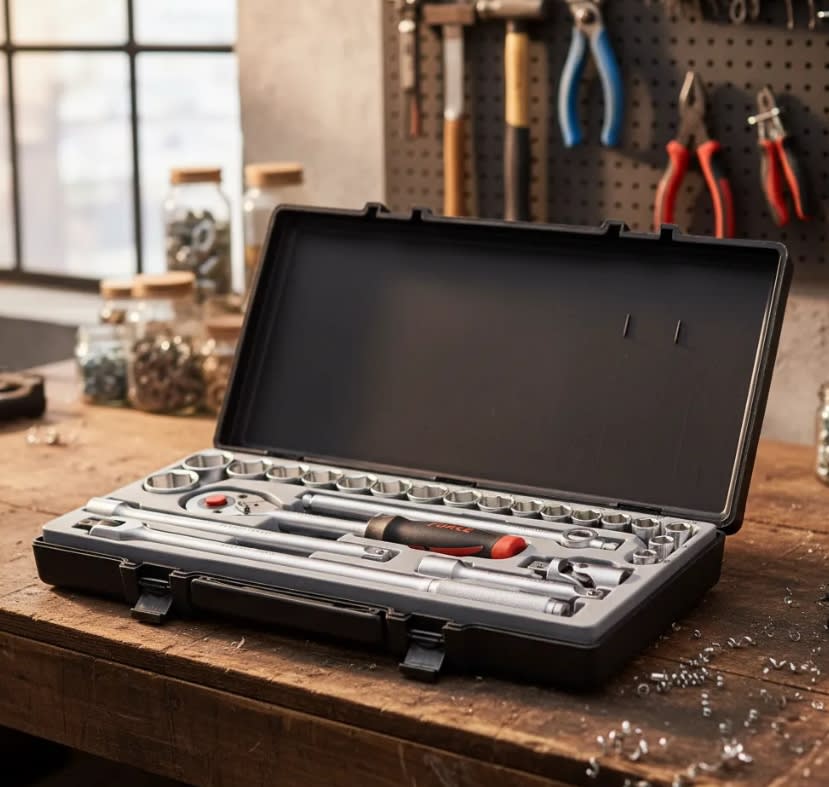 Juego De Dados Hexagonales []1/2'' 10-32mm (4243-5)3