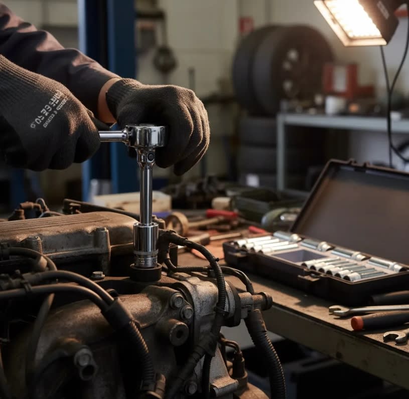 Juego De Dados []1/2'' 10-32 Mm Largo Hexagonales (4143)3