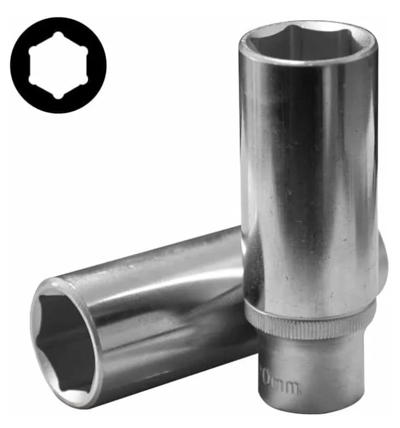 Juego Dados Hexagonales Largo 1/4'' 4-14mm 11pzs (21115)3