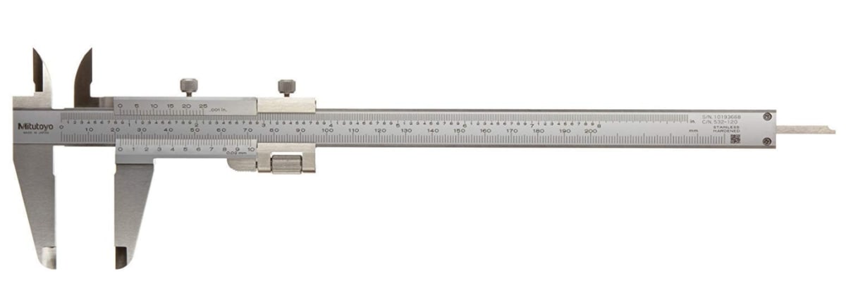 PIE DE METRO  8''  GRAD. 001'' - 0.02 MM. (532-120)1