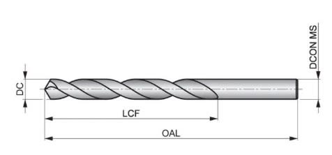 Broca Para Metal Titanio A/r De 4.0mm (A0024.0)1