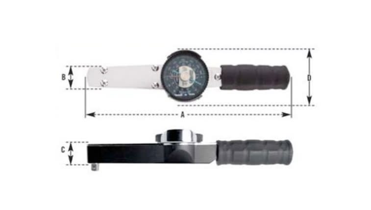 LLAVE TORQUE []3/8''  DE  0-250 LB/PULG. 0- 30NM CON RELOJ (2502LDIN)2