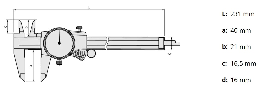 PIE DE METRO 150 MM GRAD. 0.02 MM. (EX- 505-671) (505-730)2