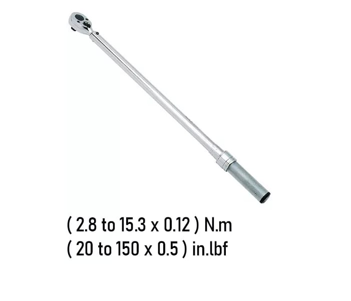 LLAVE TORQUE []1/4''  DE 20-150 LB/PULG. 2.8-15.3 NM (1501MRMH)1