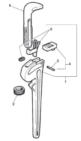 MANDIBULA INFERIOR PARA  LLAVE STILLSON 36” (31725)4