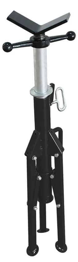 SOPORTE DE TUBERIA PLEGABLE CON CABEZAL EN V, CAPACIDAD 1/8'' A 12'' (1107)4