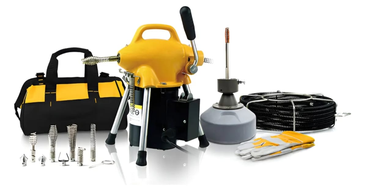 MAQUINA DESTAPADORA DE DESAGÜES ELECTRICA PROFESIONAL 18.40 MTS (A75)4