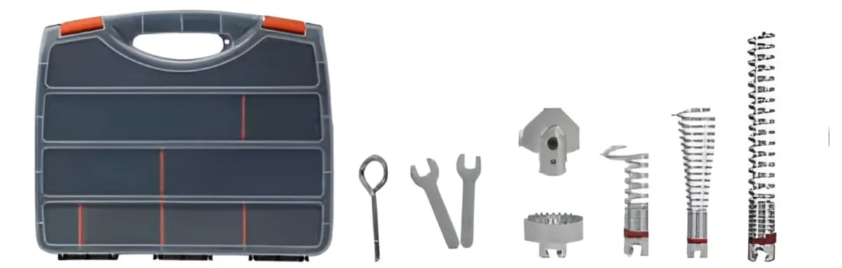 SET DE PUNTAS PARA DESTAPADORA DE DESAGÜES 32MM (AN200B-1)1