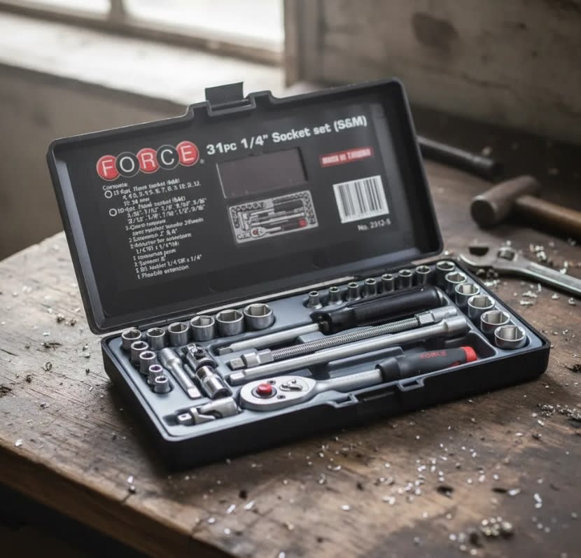 Juego de Dados Hex. []1/4'' Mm/puLG 31 Piezas (2312-5)4