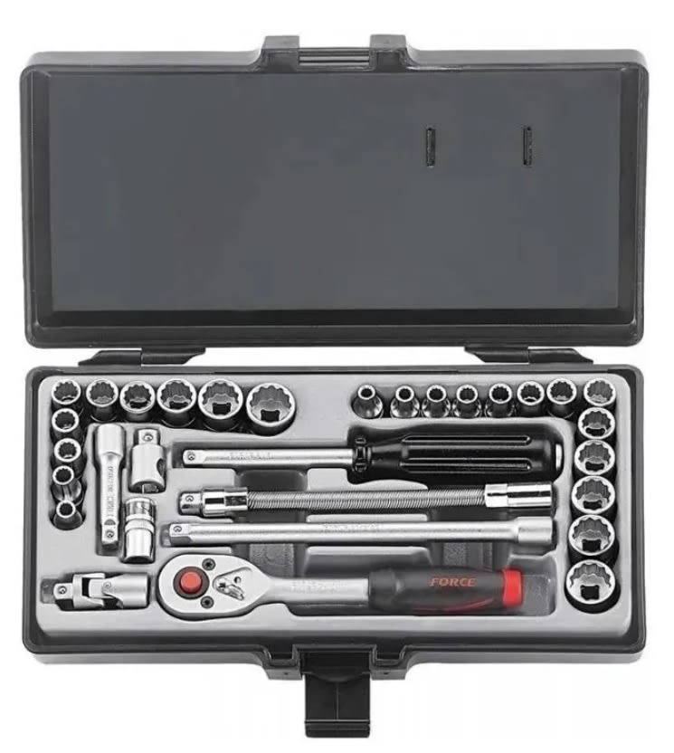 Juego de Dados Poligonal []1/4''  Mm/puLG 31 Pzs (2312)1